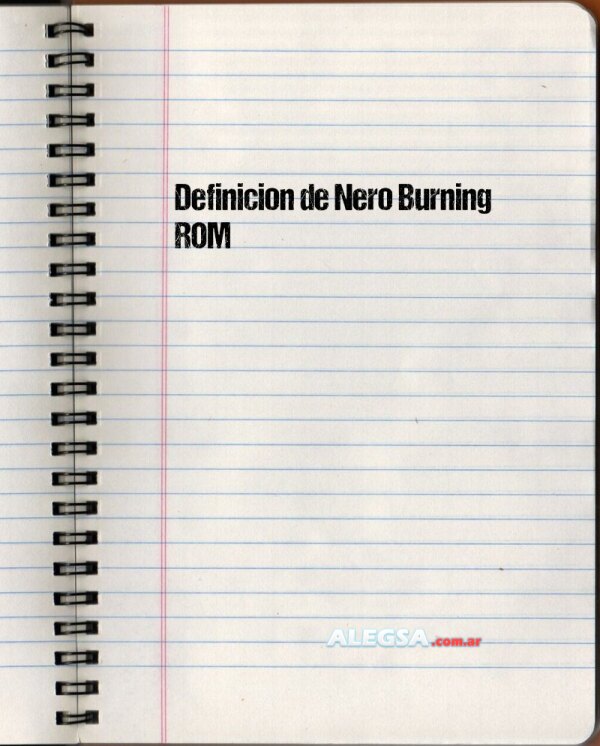 Definición de Nero Burning ROM