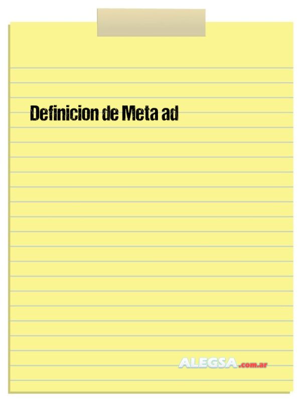 Definición de Meta ad