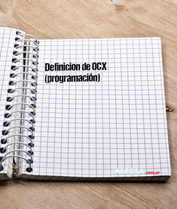 Definición de OCX (programación)
