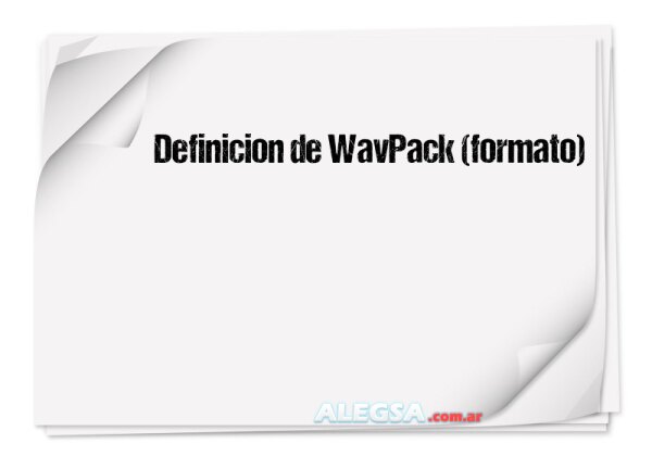 Definición de WavPack (formato)
