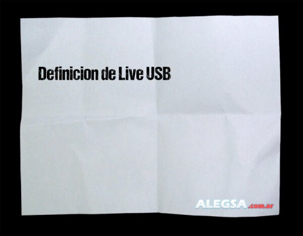 Definición de Live USB