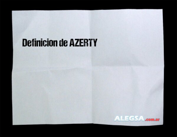 Definición de AZERTY