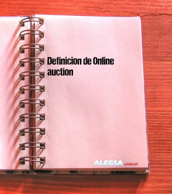 Definición de Online auction