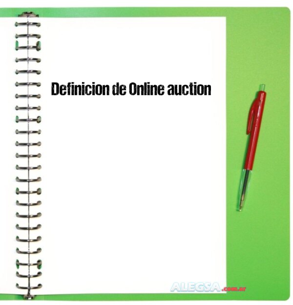 Definición de Online auction