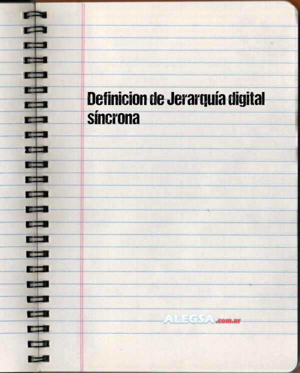 Definición de Jerarquía digital síncrona