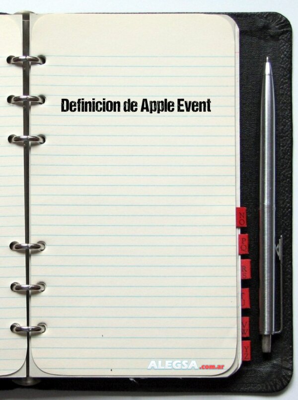 Definición de Apple Event