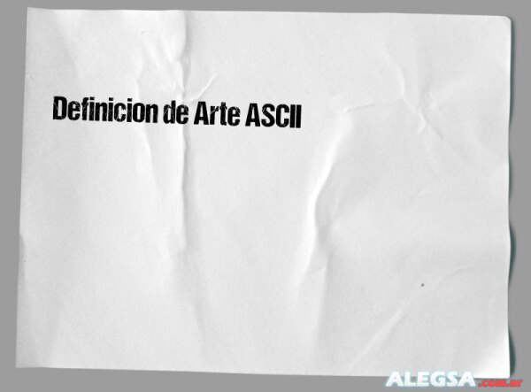 Definición de Arte ASCII