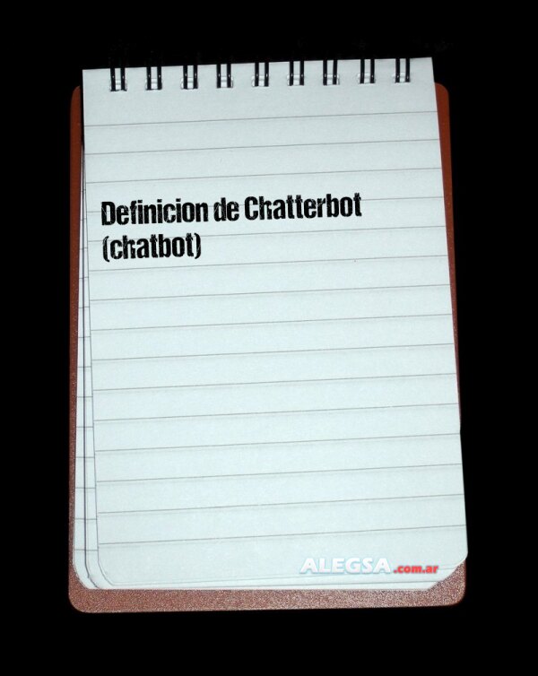 Definición de Chatterbot (chatbot)