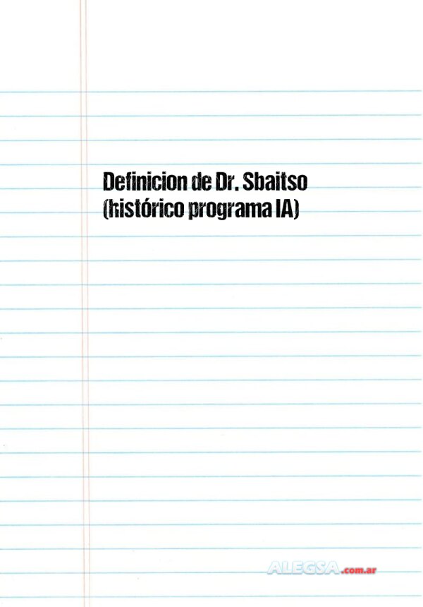 Definición de Dr. Sbaitso (histórico programa IA)