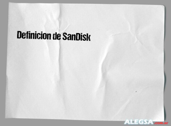 Definición de SanDisk