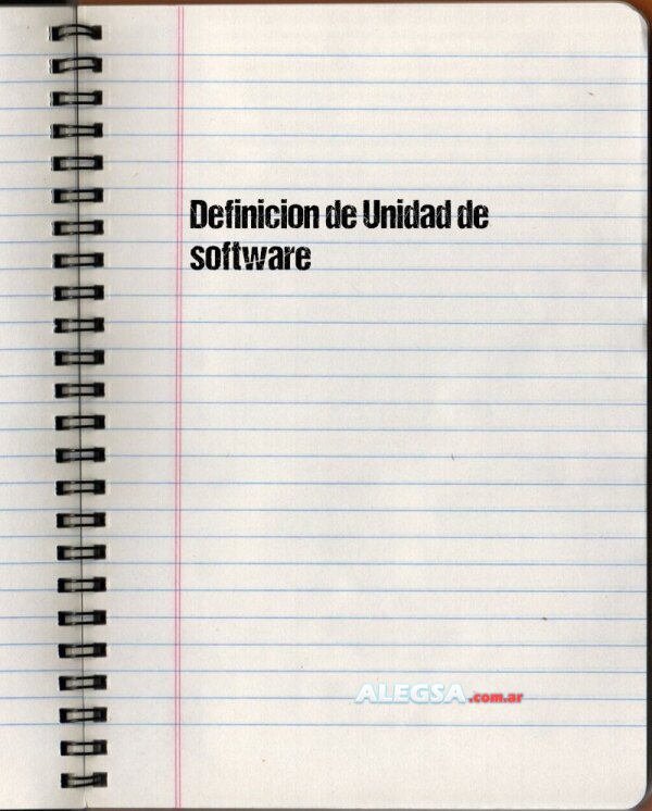 Definición de Unidad de software