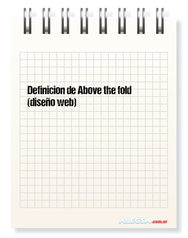 Definición de Above the fold (diseño web)