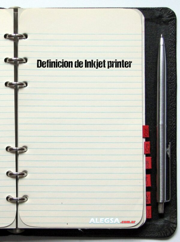Definición de Inkjet printer