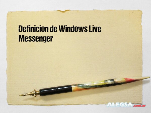 Definición de Windows Live Messenger