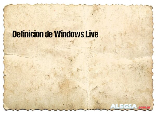 Definición de Windows Live