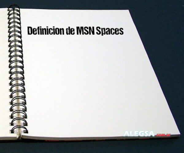Definición de MSN Spaces