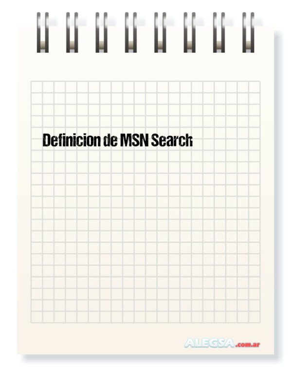 Definición de MSN Search