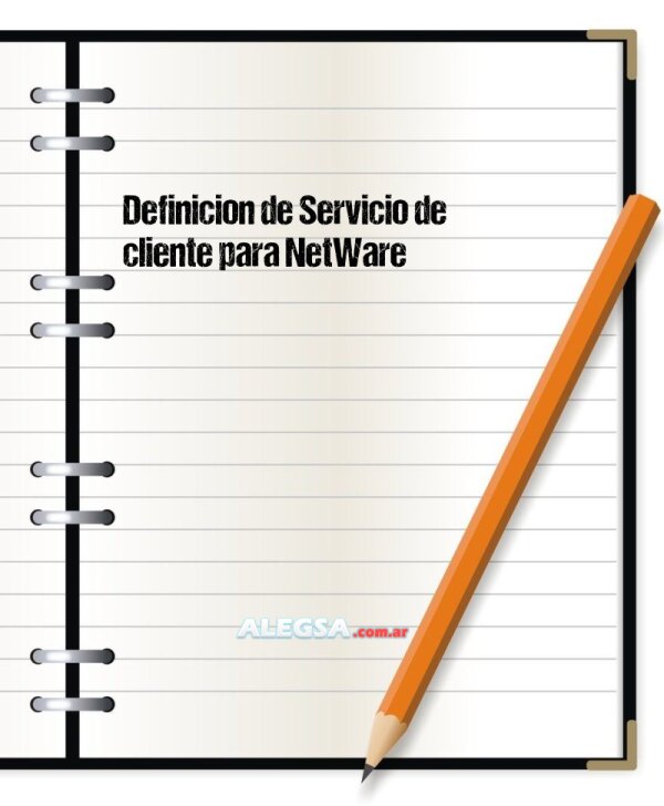 Definición de Servicio de cliente para NetWare