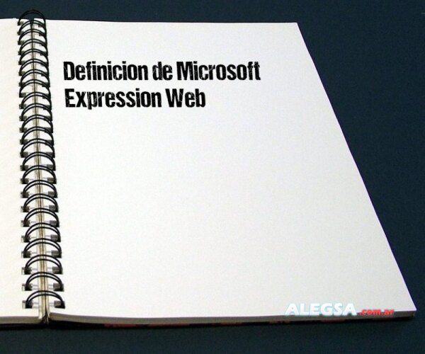 Definición de Microsoft Expression Web