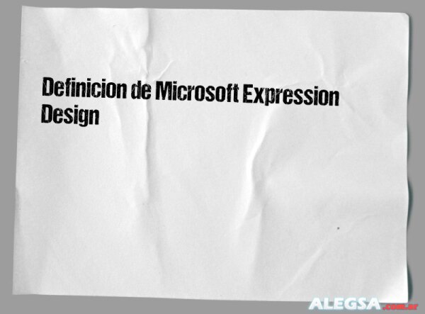 Definición de Microsoft Expression Design