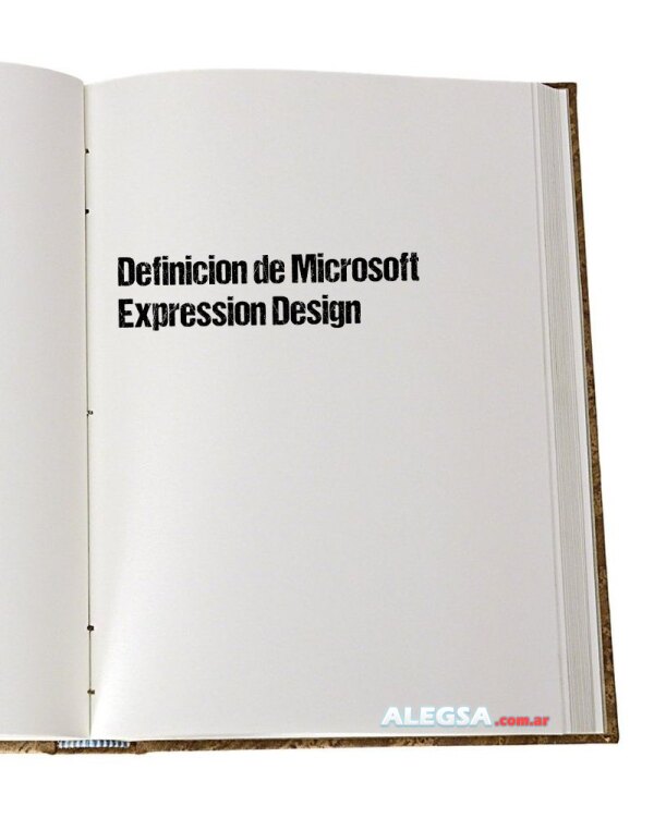 Definición de Microsoft Expression Design