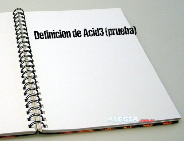 Definición de Acid3 (prueba)
