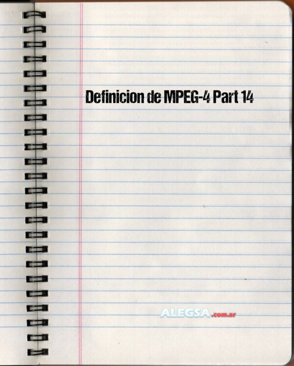 Definición de MPEG-4 Part 14