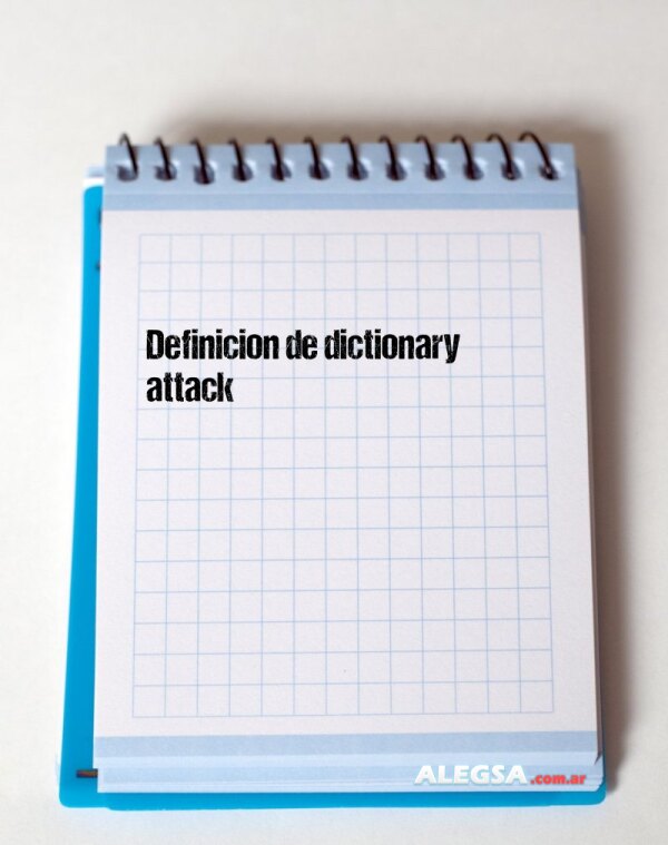 Definición de dictionary attack