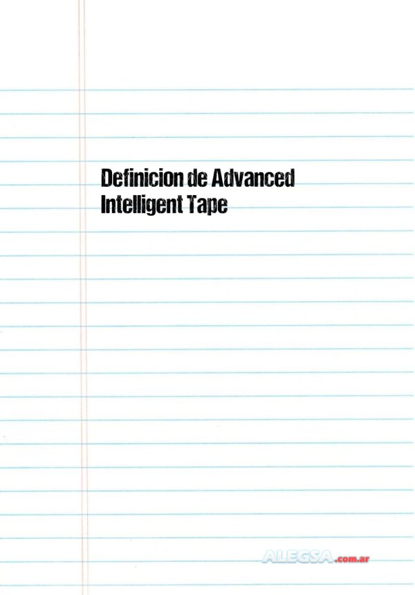 Definición de Advanced Intelligent Tape