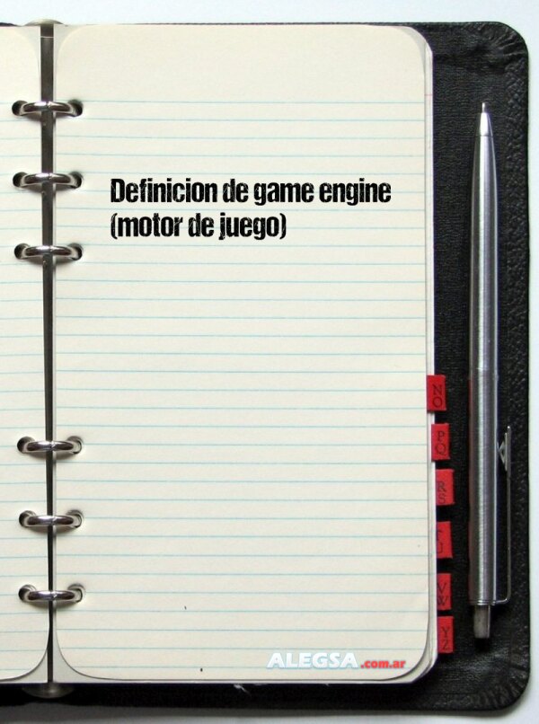 Definición de game engine (motor de juego)