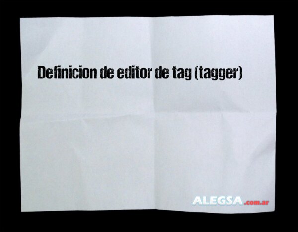 Definición de editor de tag (tagger)