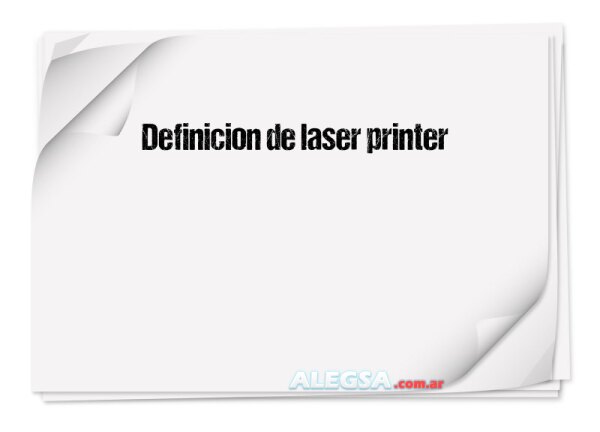 Definición de laser printer