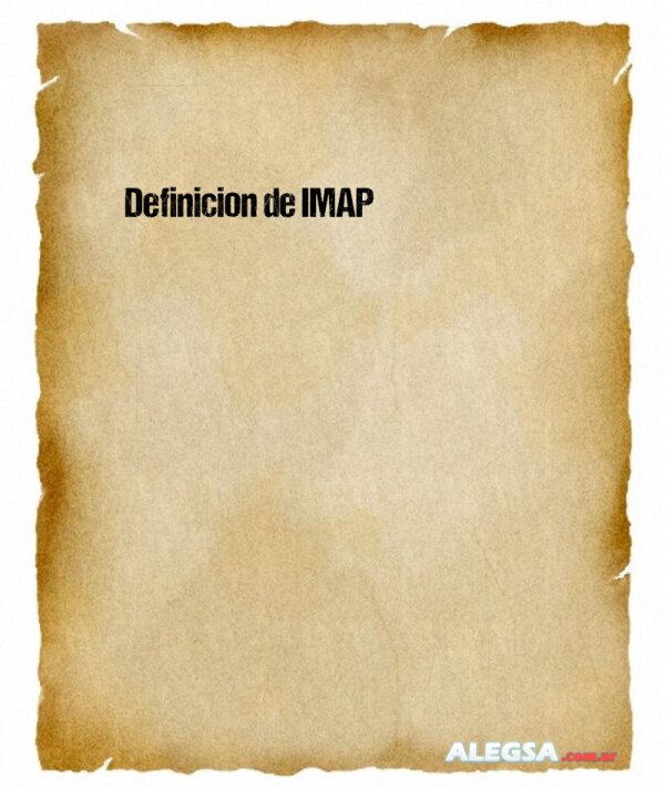 Definición de IMAP
