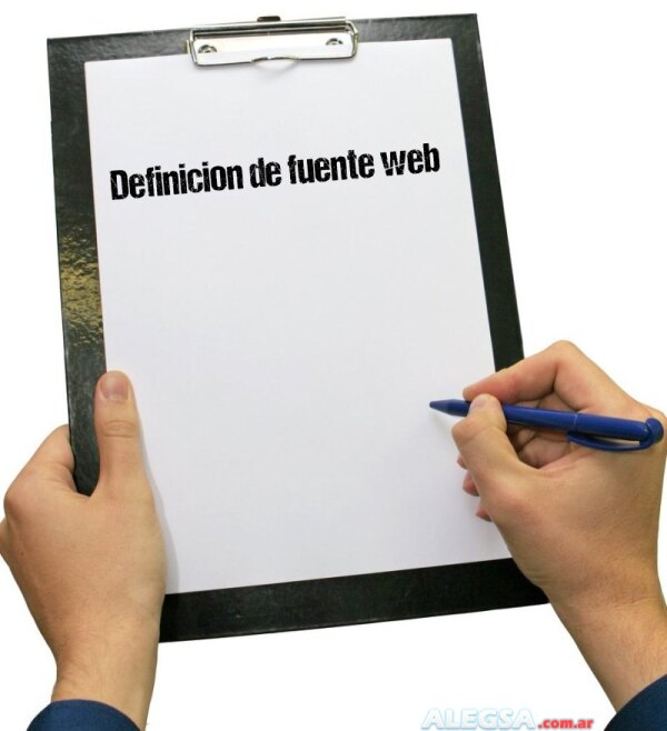 Definición de fuente web