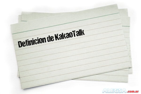 Definición de KakaoTalk