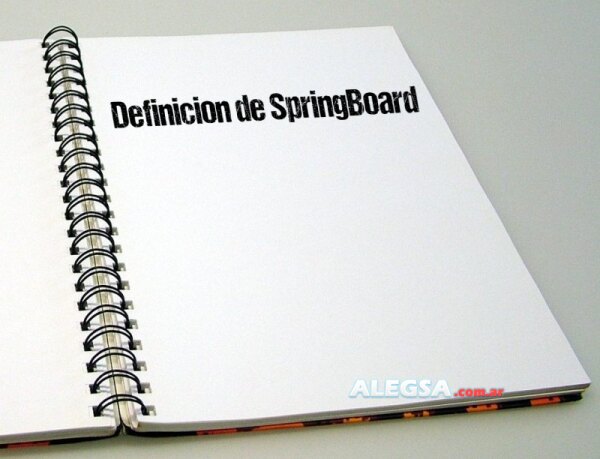 Definición de SpringBoard