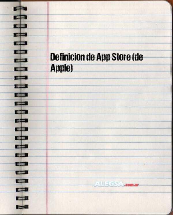 Definición de App Store (de Apple)