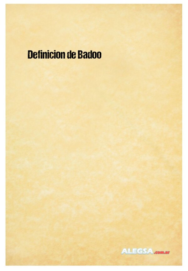 Definición de Badoo