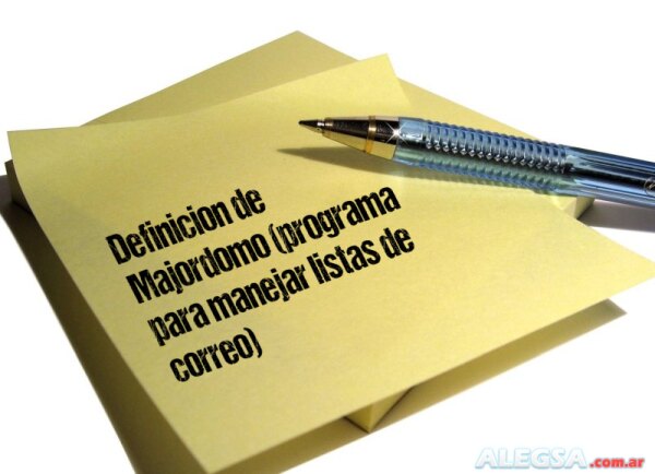 Definición de Majordomo (programa para manejar listas de correo)