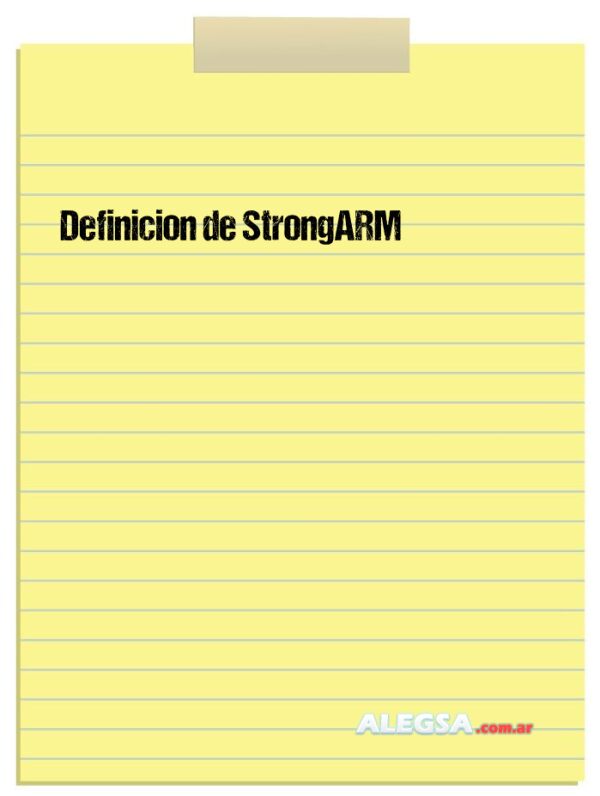 Definición de StrongARM