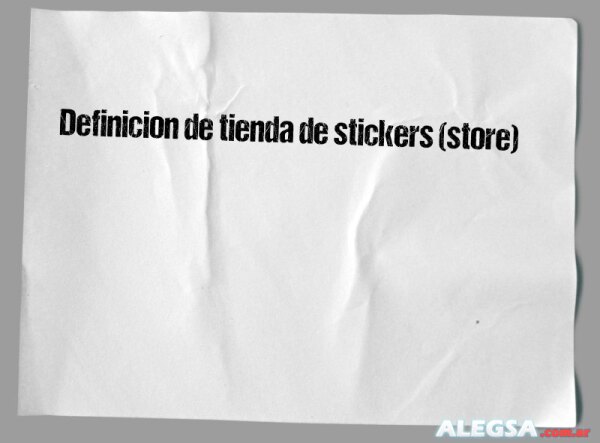 Definición de tienda de stickers (store)