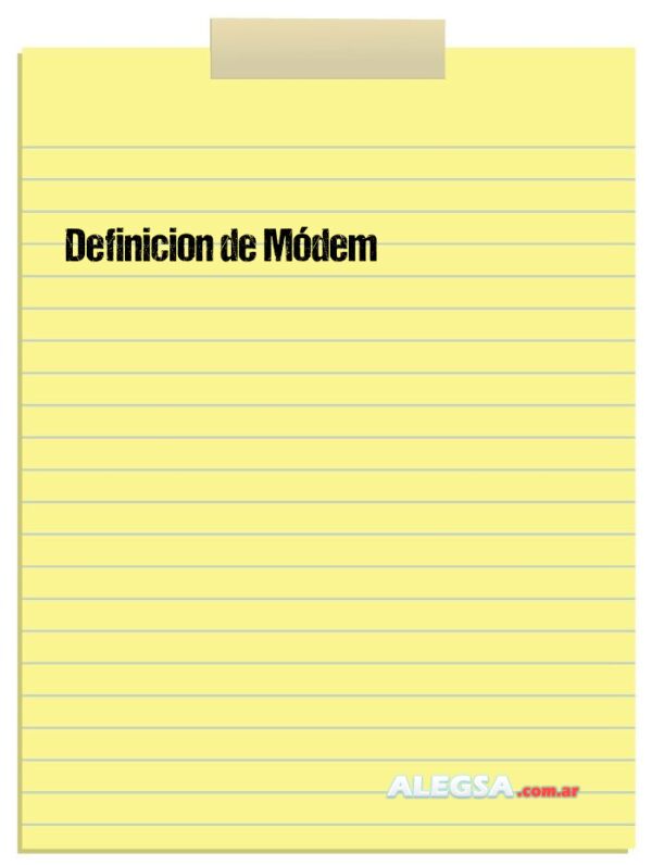 Definición de Módem