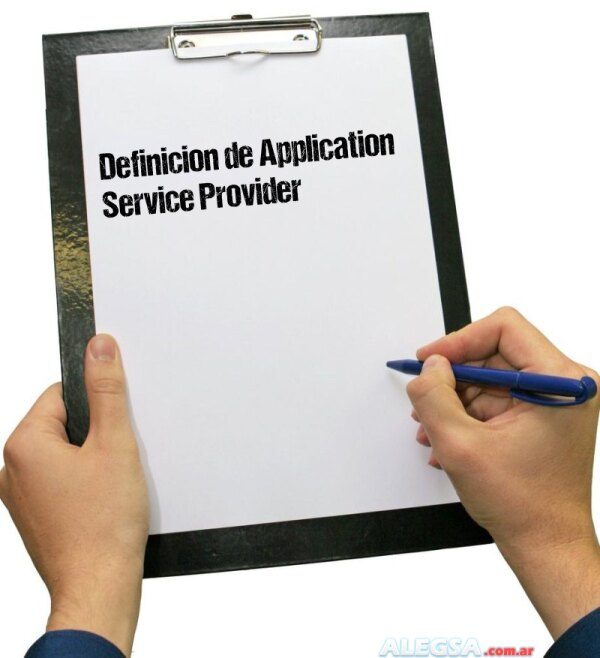 Definición de Application Service Provider