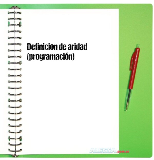 Definición de aridad (programación)