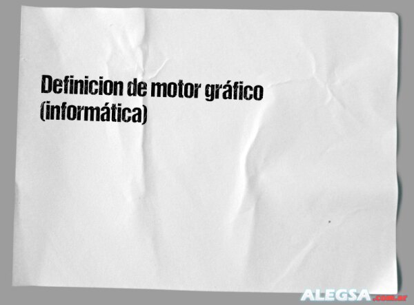 Definición de motor gráfico (informática)