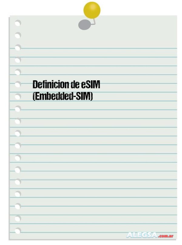 Definición de eSIM (Embedded-SIM)