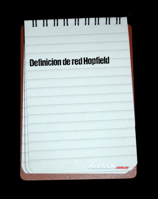 Definición de red Hopfield