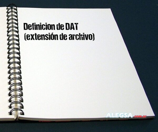 Definición de DAT (extensión de archivo)