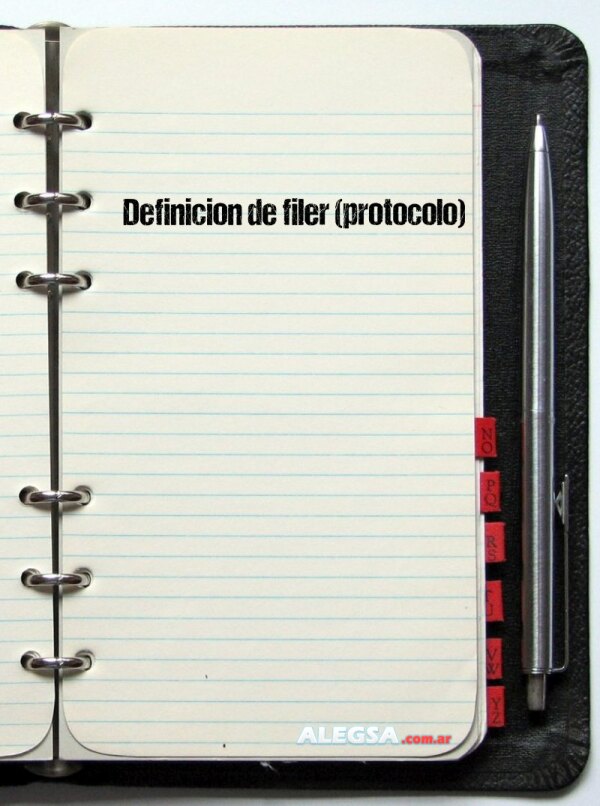 Definición de filer (protocolo)