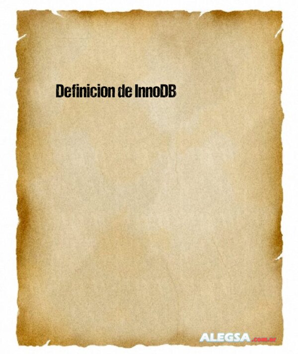 Definición de InnoDB